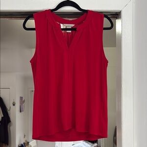 Red Sleeveless Top